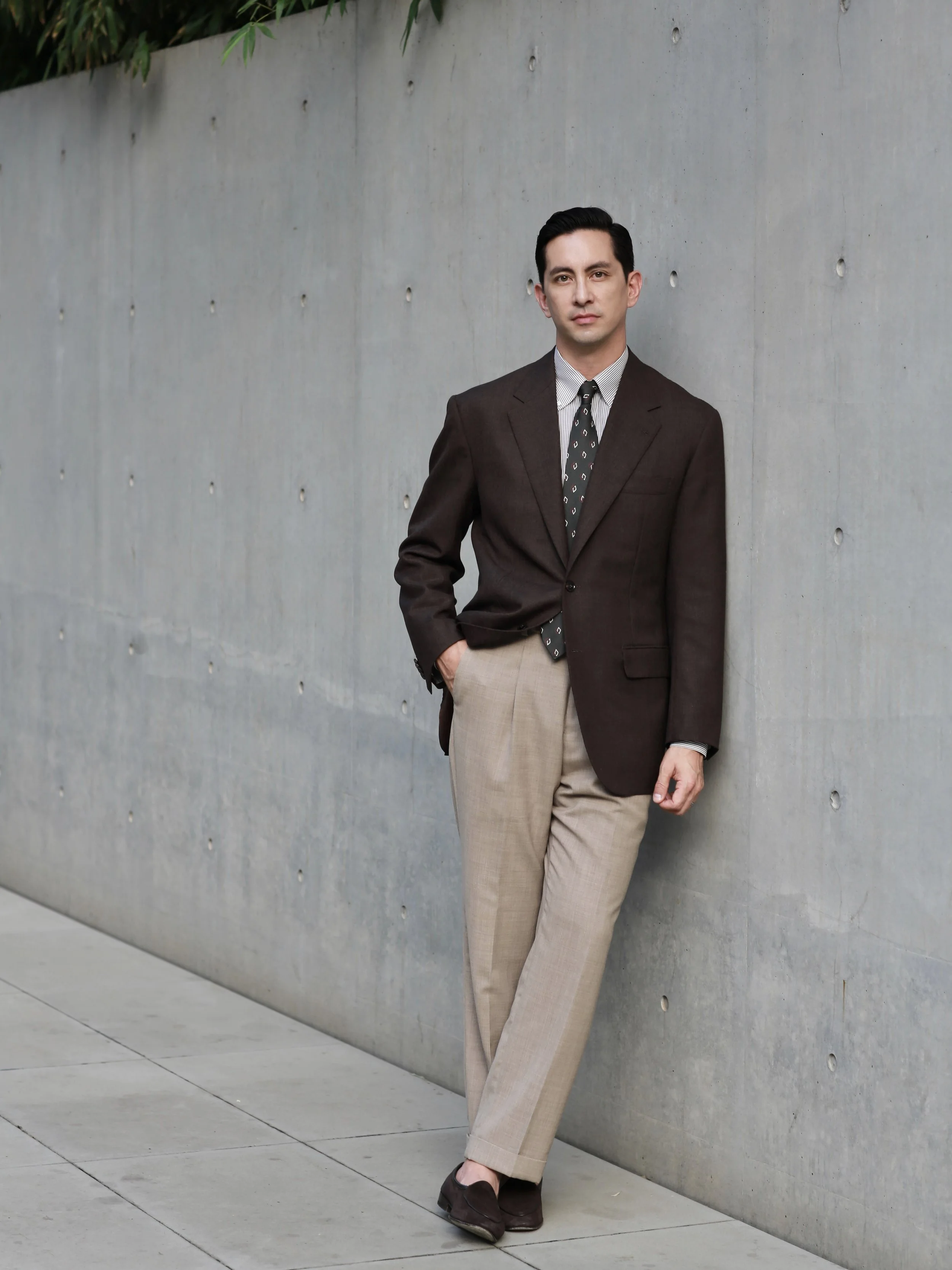 極美品✨スーツセレクト×ALFRED BROWN セットアップ ヘリンボーン M IMG_9162+2.jpg?format=1000w